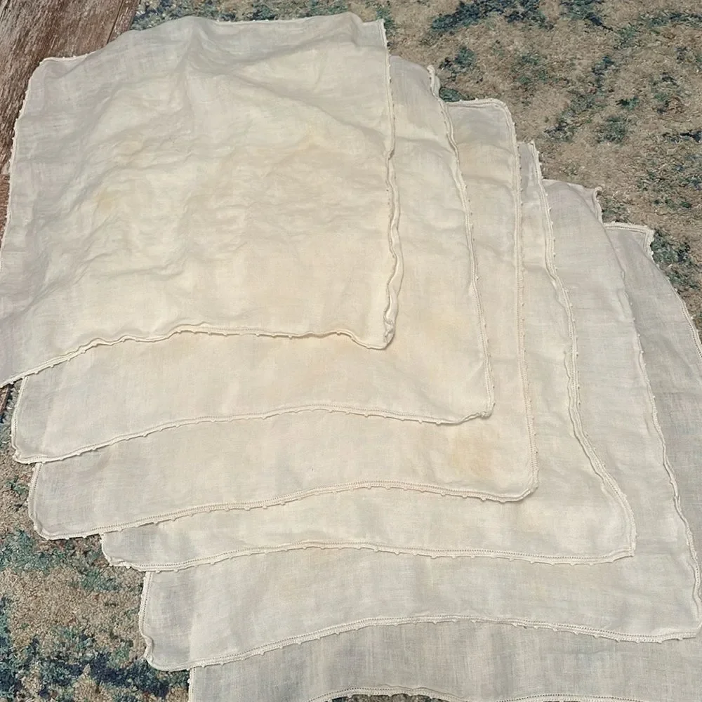 Vintage Table Linens (napkins) Lot of 6